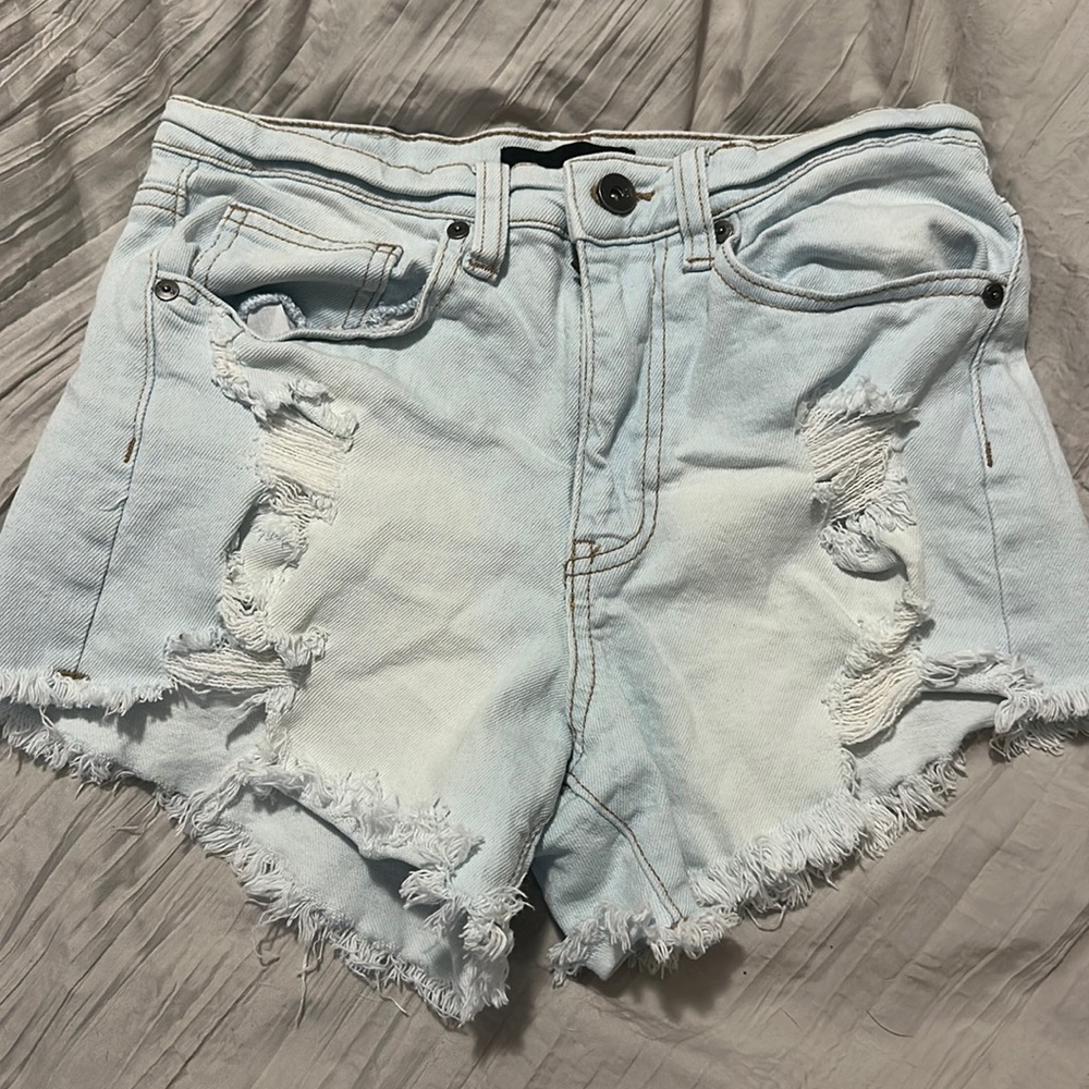 Distressed Jean shorts